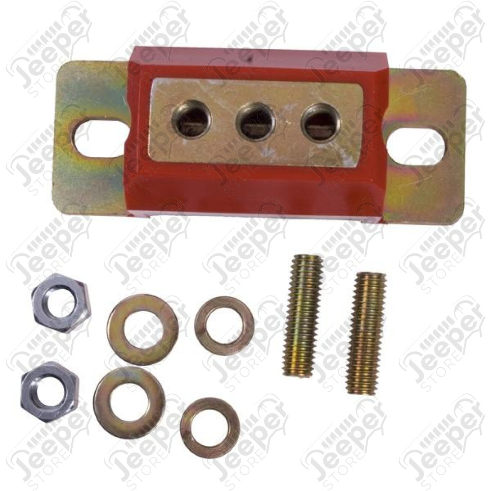 Transmission Mount, Red; 63-95 Jeep CJ/Grand Wagoneer/Wrangler SJ/YJ