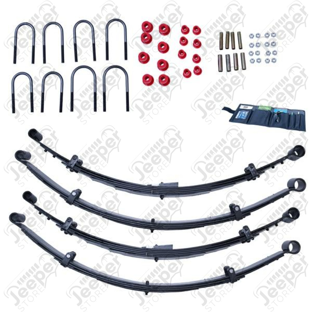 Kit réhausse +2.5" (+6.50cm) ORV (sans amortisseurs) pour Jeep Wrangler YJ