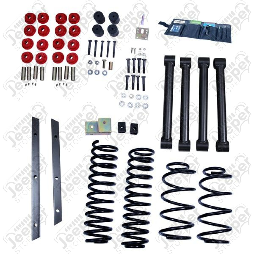 Suspension Lift Kit, 2 Inch, No Shocks; 97-02 Jeep Wrangler TJ