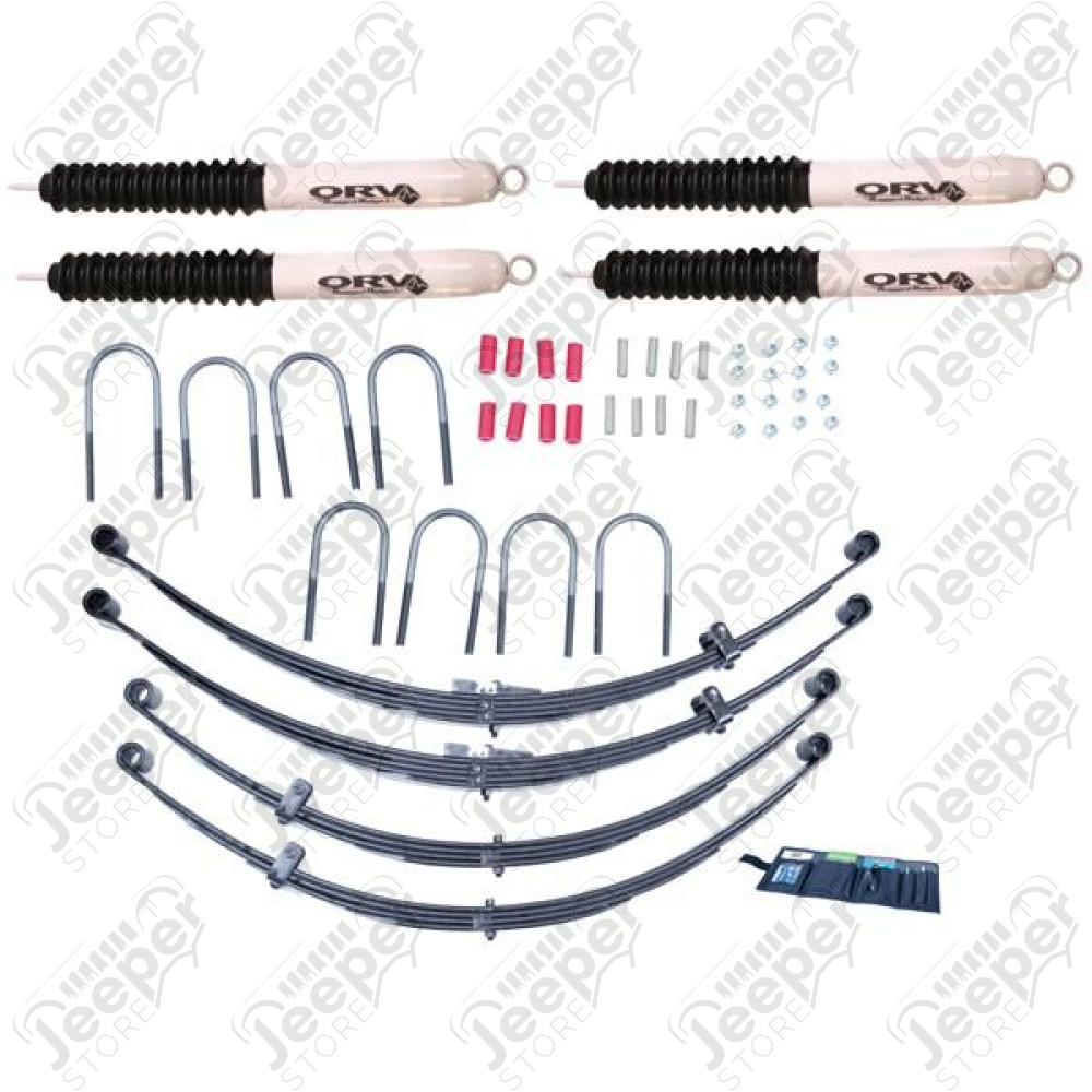 Suspension Lift Kit, 4 Inch, Shocks 55-75 Jeep CJ5/CJ6