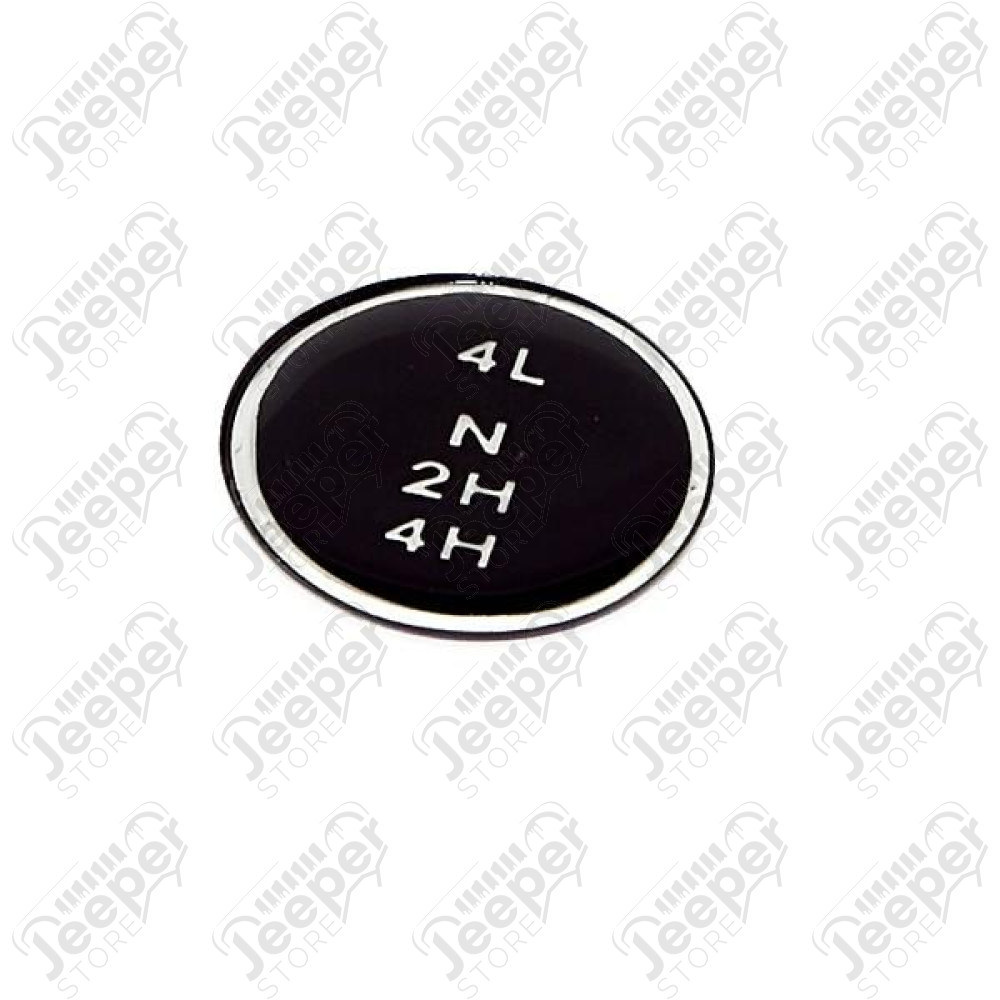 Transfer Case Shift Knob Pattern Insert; 80-86 Jeep CJ, for Dana 300