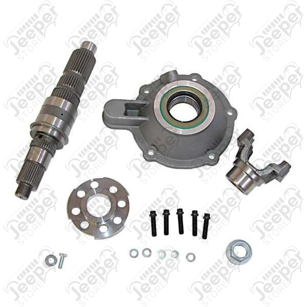 Transfer Case Mega Short Slip Yoke Eliminator (SYE) Kit; 88-06 YJ/TJ