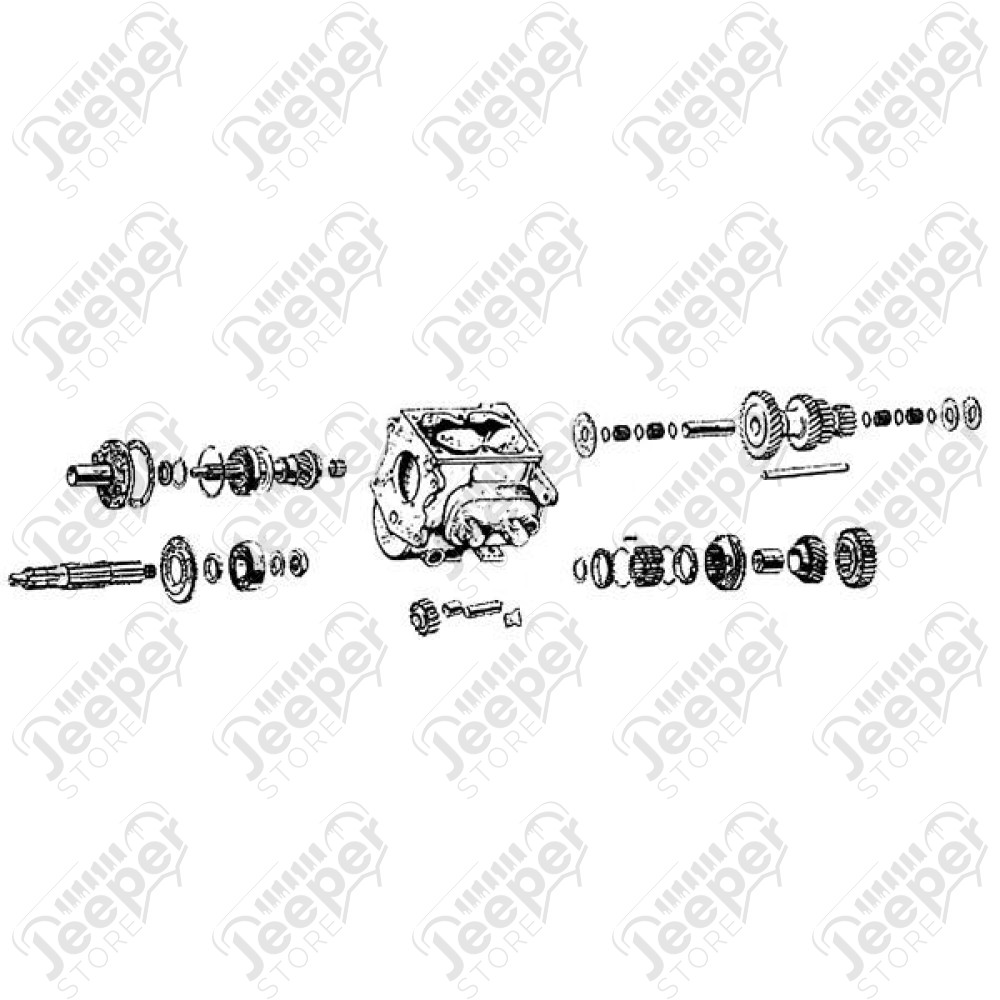 Transmission Rebuild Kit, T90; 41-71 Willys/Jeep