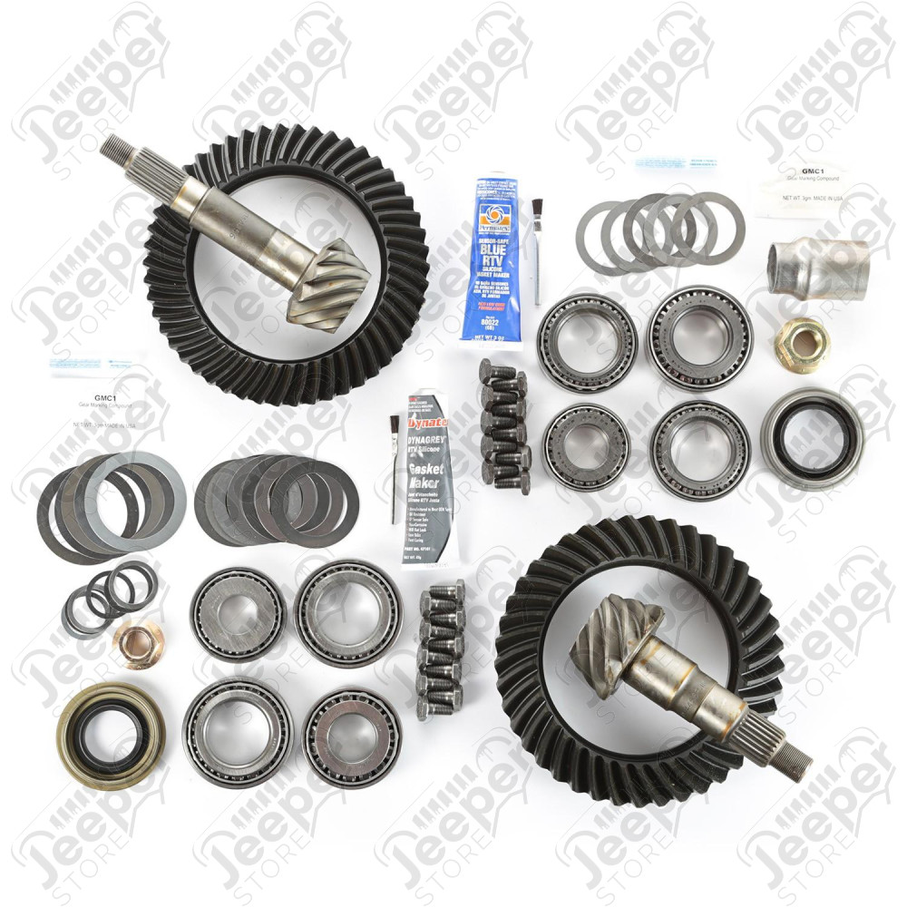 Ring and Pinion Kit, 4.56 Ratio; 97-06 Wrangler, for Dana 44/44