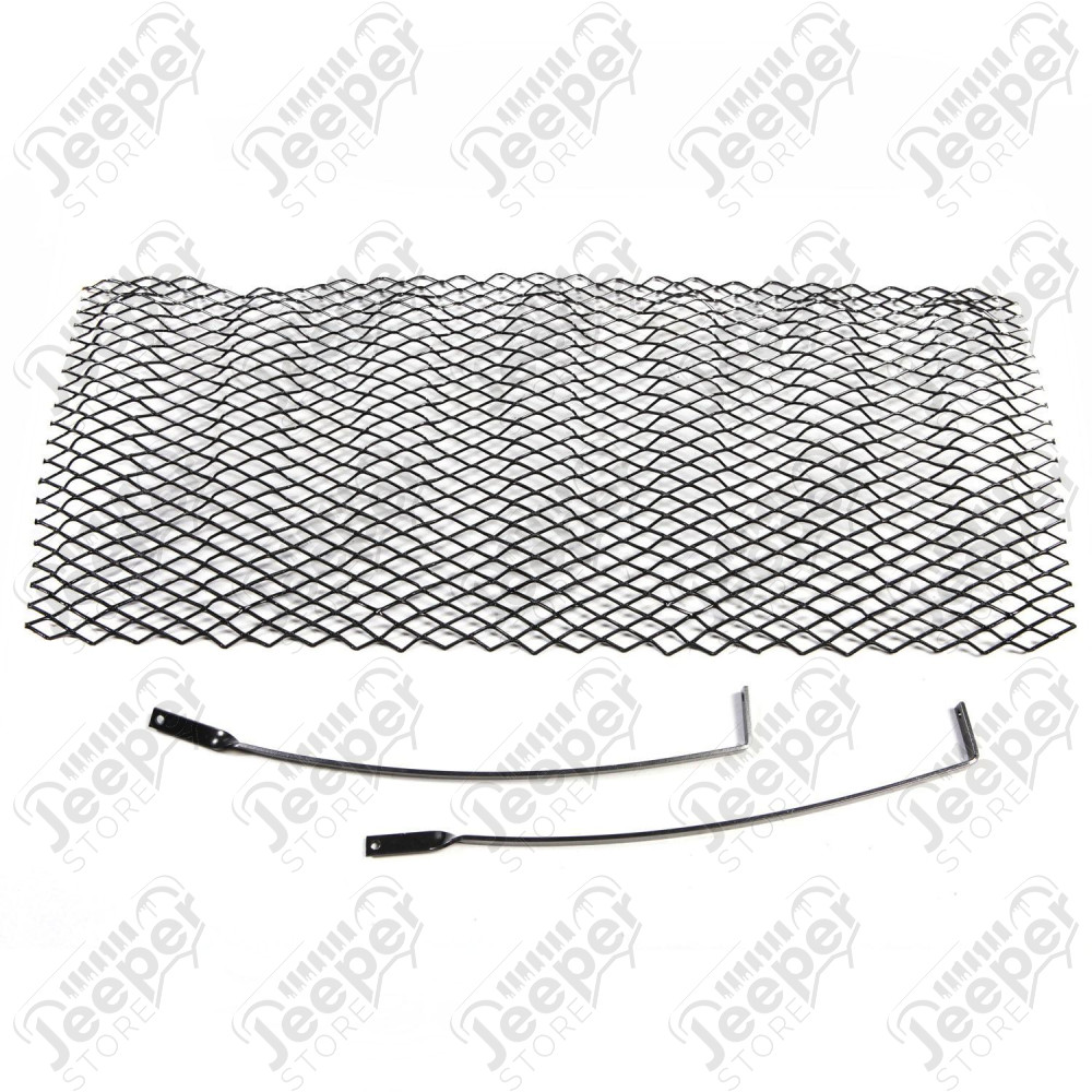 Grille Insert, Mesh, Black; 07-18 Jeep Wrangler JK/JKU