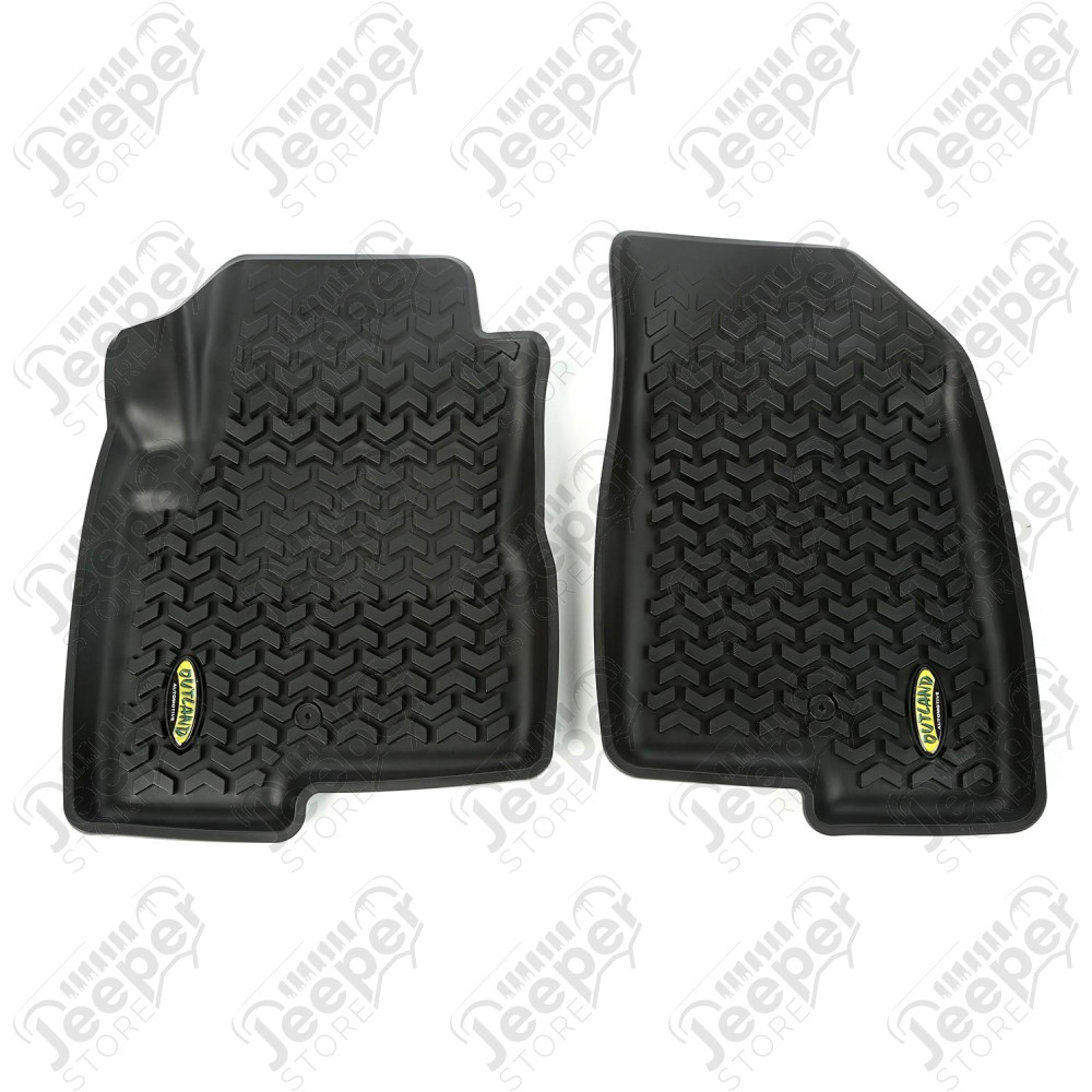 All Terrain Floor Liner, Front Pair, Black; 07-17 MK/Dodge Caliber