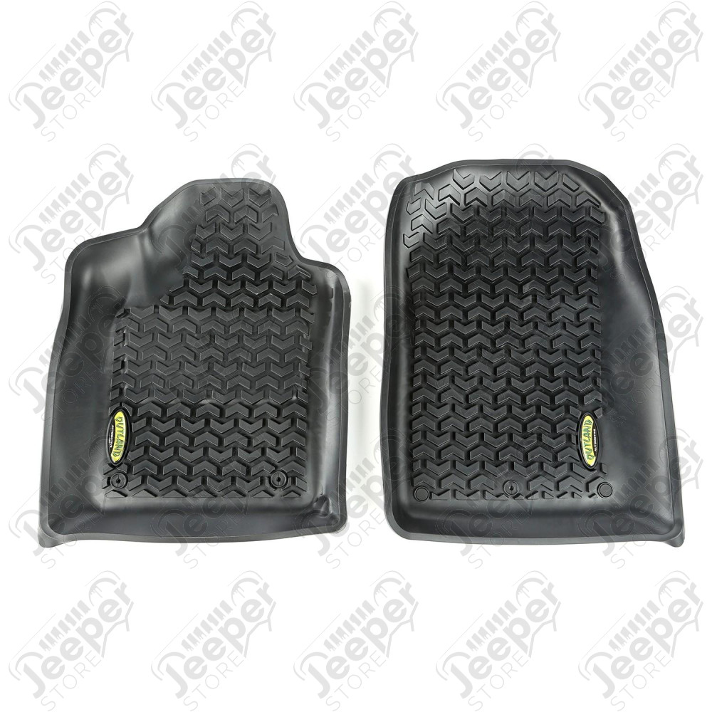 All Terrain Floor Liner, Front Pair, Black; 11-18 WK/Dodge Durango