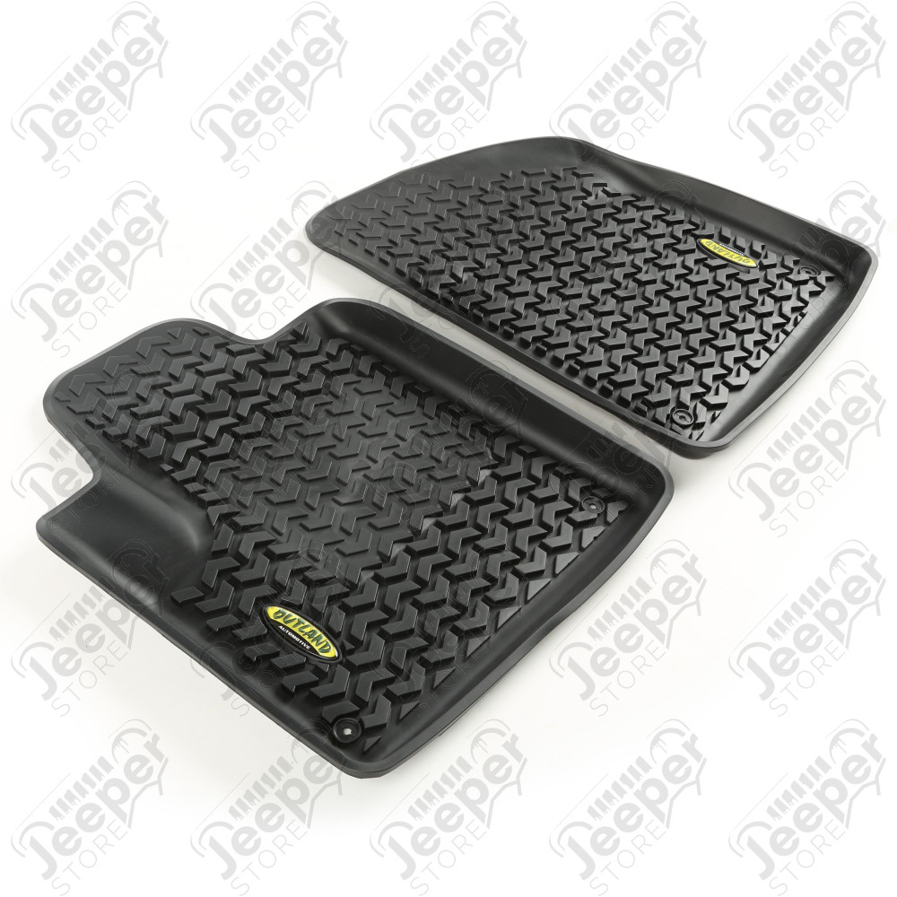 All Terrain Floor Liner, Front Pair, Black 14-18 Jeep Cherokee KL