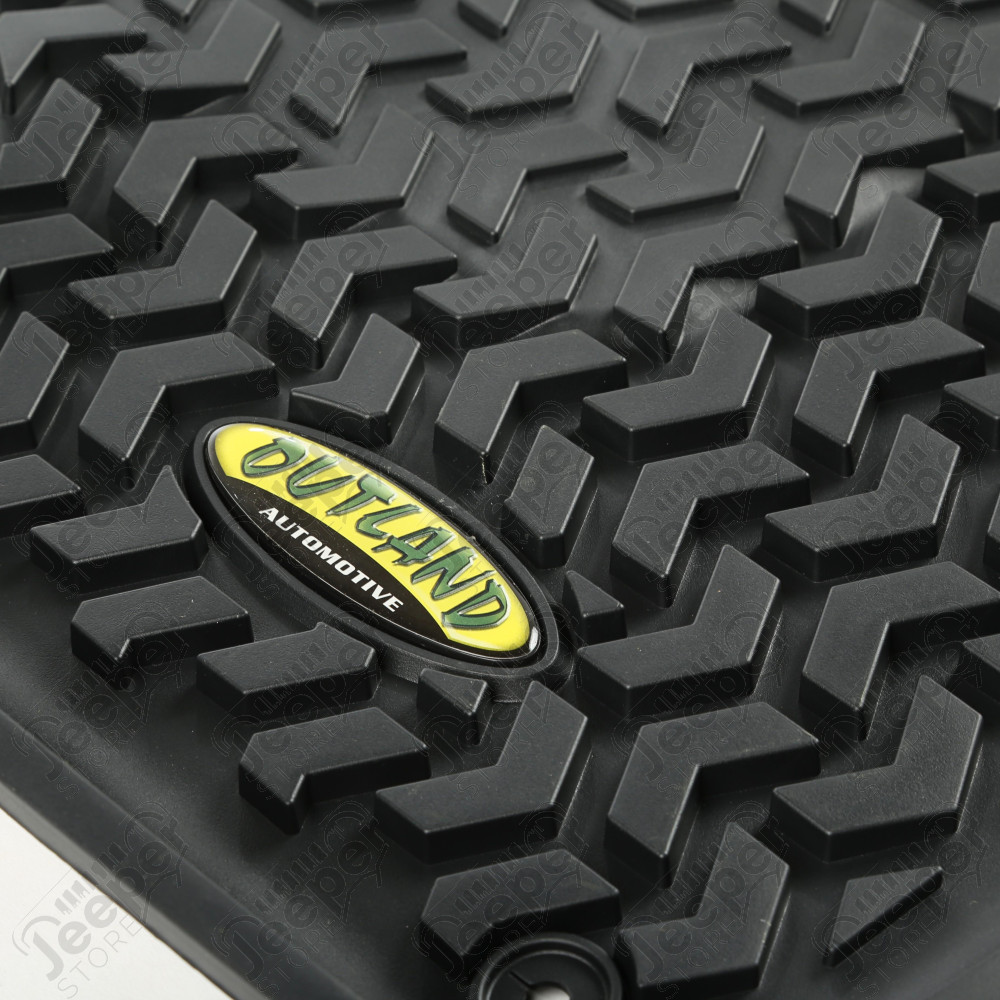 All Terrain Floor Liner, Front Pair, Black 14-18 Jeep Cherokee KL