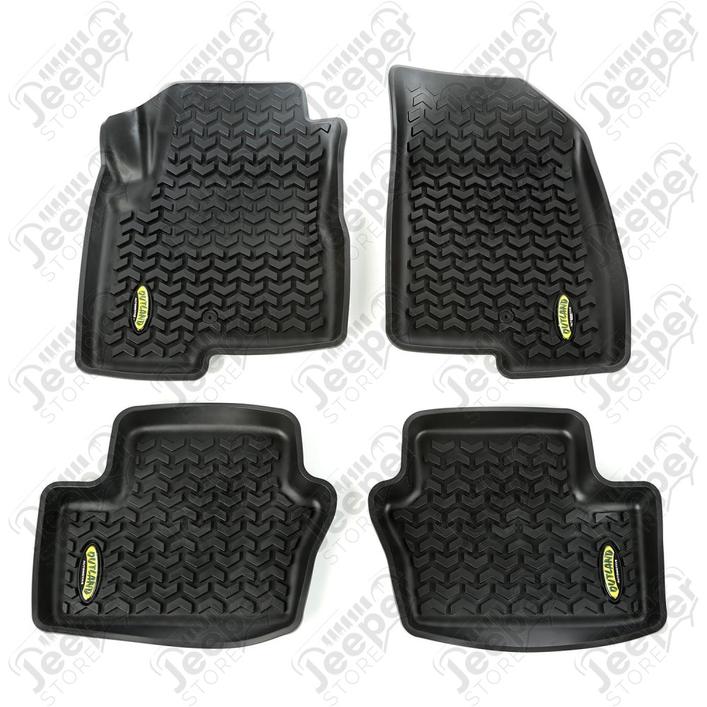 All Terrain Floor Liner Kit, Black; 07-17 Compass/Patriot MK/Caliber