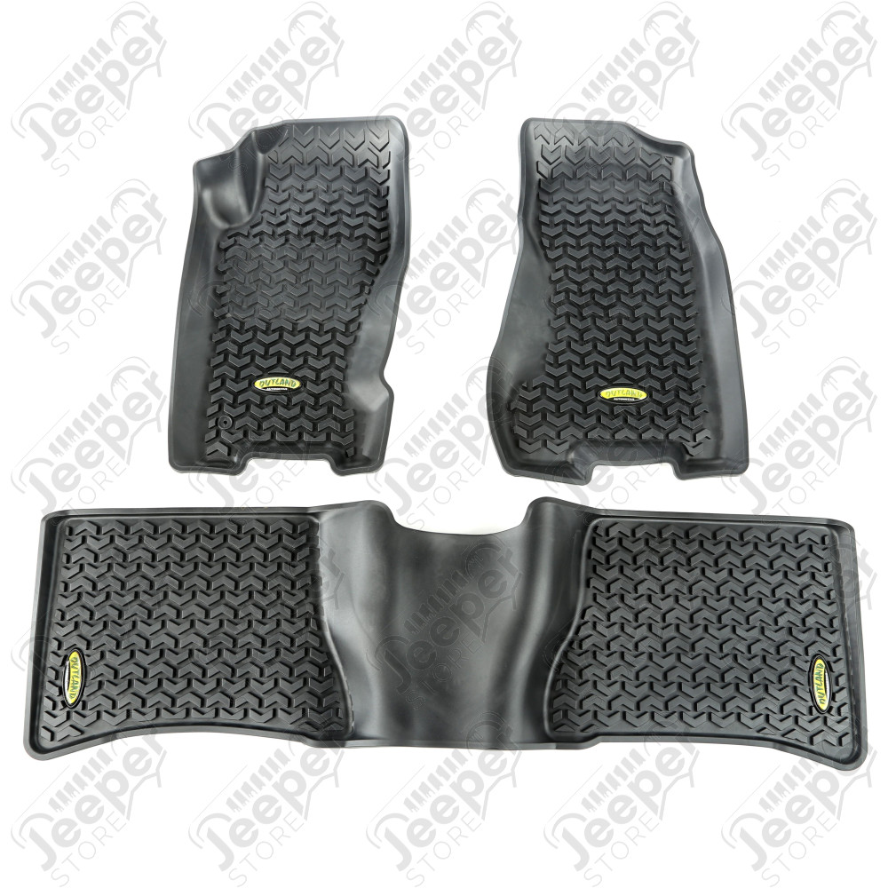 All Terrain Floor Liner Kit, Black; 99-04 Jeep Grand Cherokee WJ