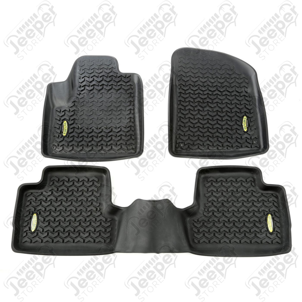 All Terrain Floor Liner Kit, Black 14-18 Jeep Cherokee KL