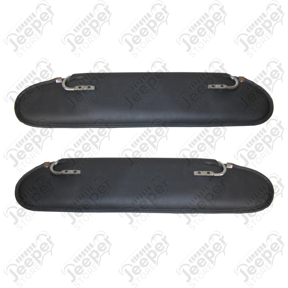 Sun Visor Kit, Charcoal; 72-86 CJ5/CJ7/CJ8