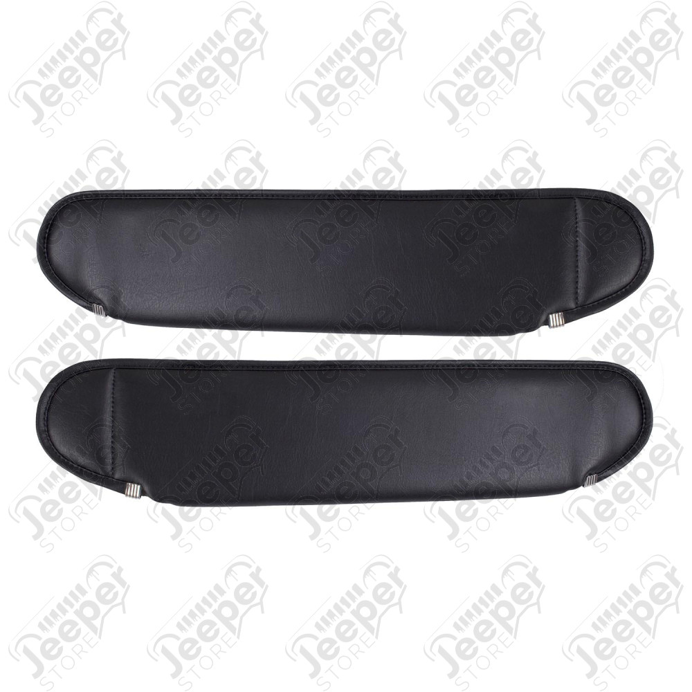 Sun Visor Kit, Black; 87-95 Wrangler YJ