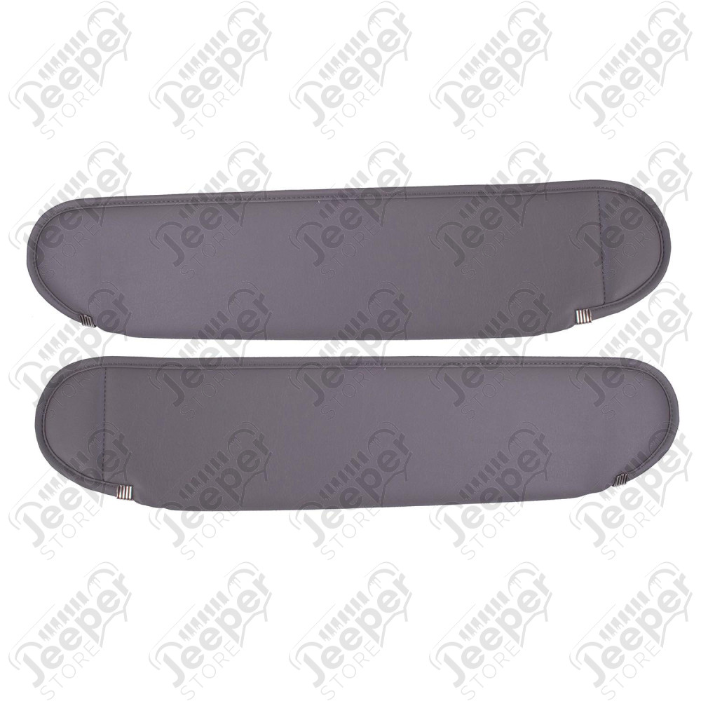 Sun Visor Kit, Gray; 87-95 Wrangler YJ