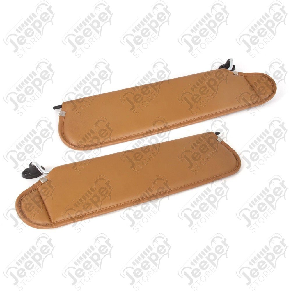 Sun Visor Kit, Camel; 97-02 Jeep Wrangler TJ/LJ