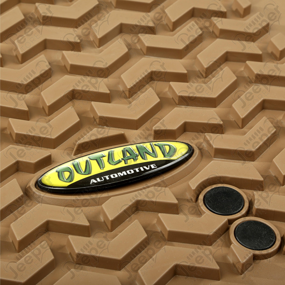 All Terrain Floor Liner, Front Pair, Tan 07-18 Wrangler JK/JKU