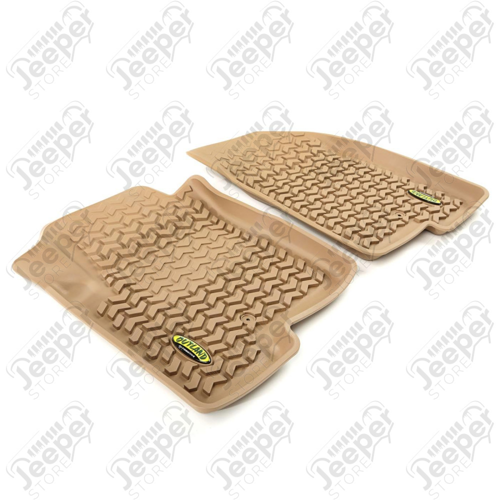 All Terrain Floor Liner, Front Pair, Tan 07-17 Jeep MK/Dodge Caliber