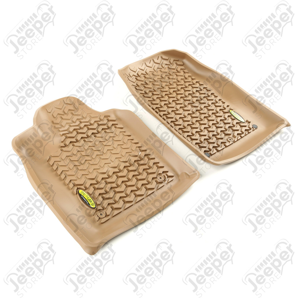 All Terrain Floor Liner, Front Pair, Tan 11-18 Jeep WK2/Dodge Durango