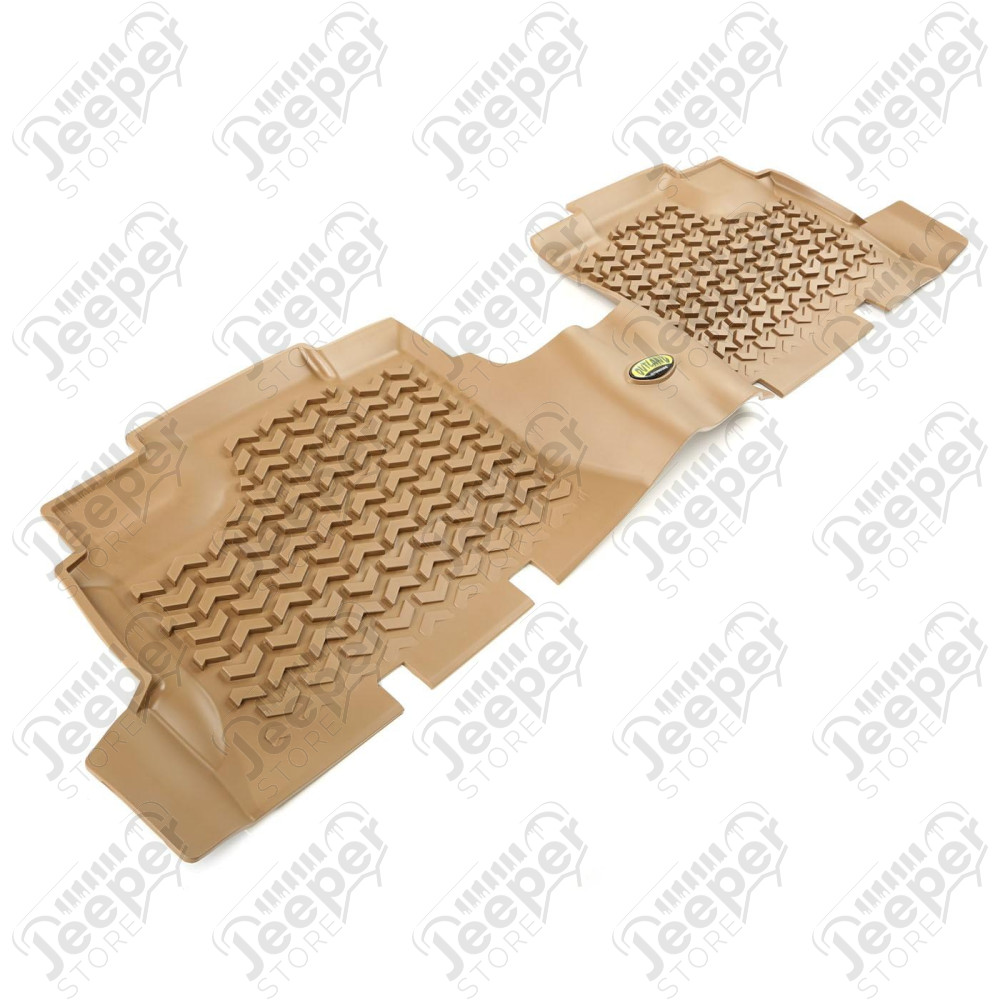 All Terrain Floor Liner, Rear, Tan; 07-18 Jeep Wrangler JKU