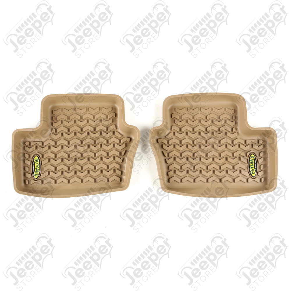 All Terrain Floor Liner, Rear Pair, Tan; 07-17 MK/Dodge Caliber