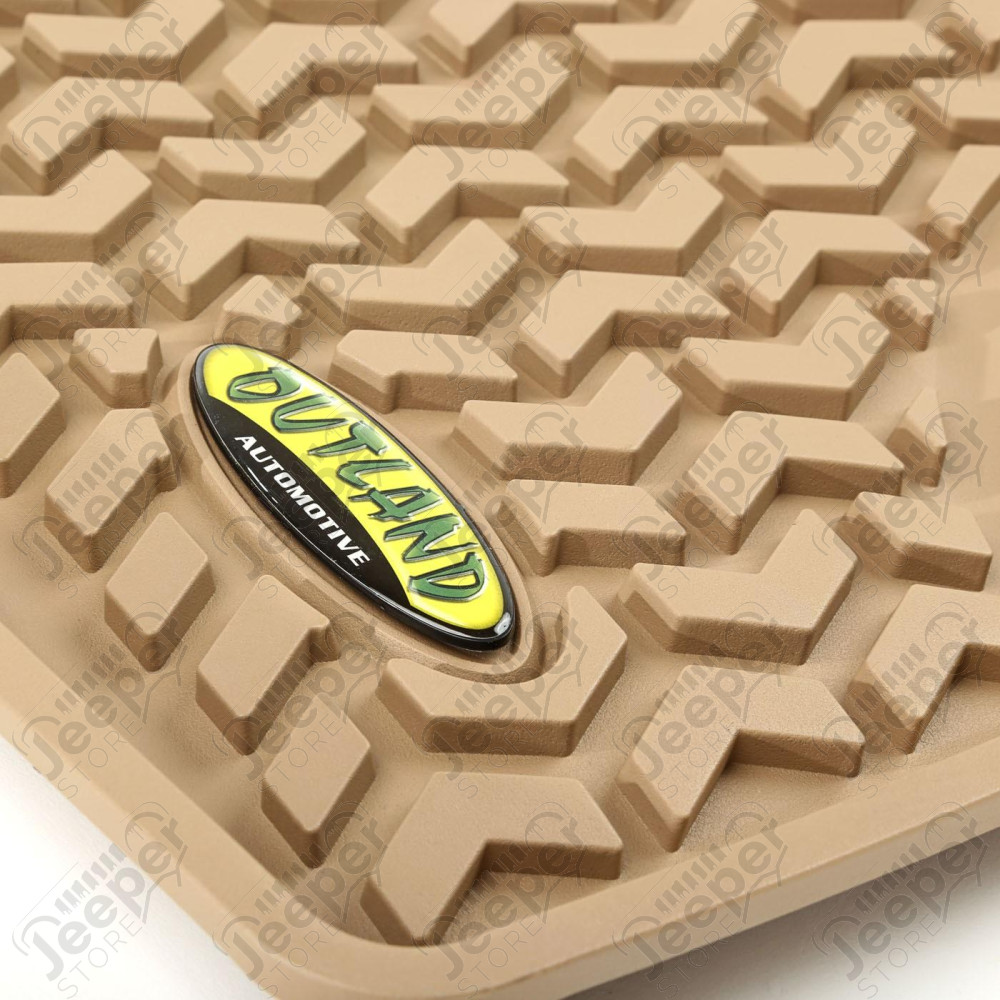 All Terrain Floor Liner, Rear Pair, Tan 08-12 Jeep Liberty KK