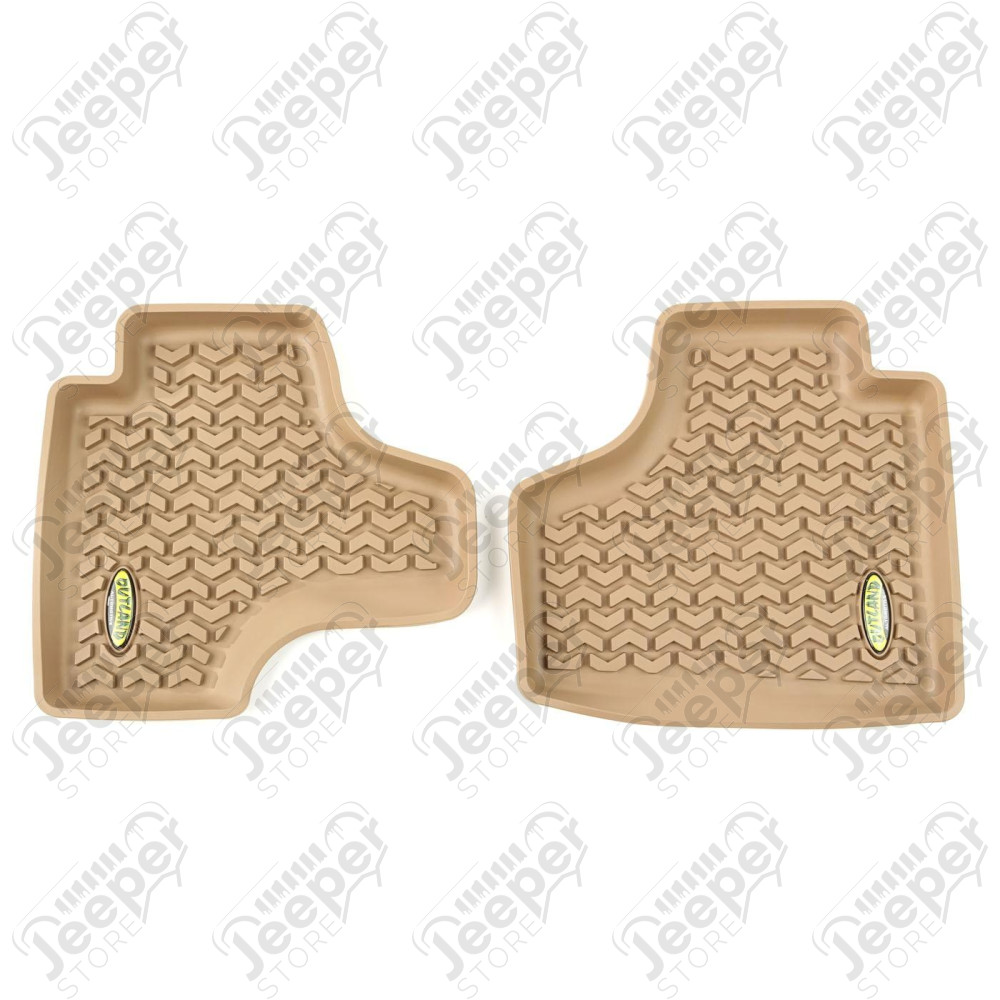 All Terrain Floor Liner, Rear Pair, Tan 08-12 Jeep Liberty KK
