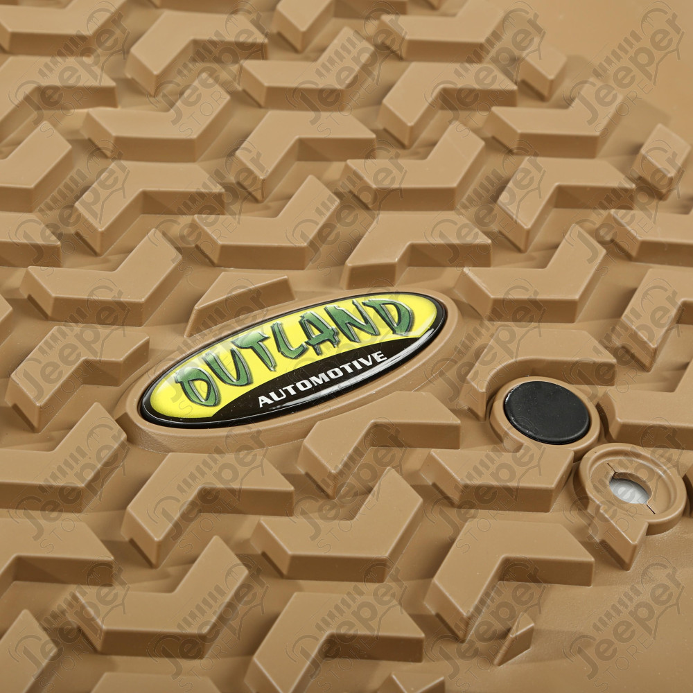 All Terrain Floor Liner Kit, Tan 07-18 Jeep Wrangler JKU, 4 Door