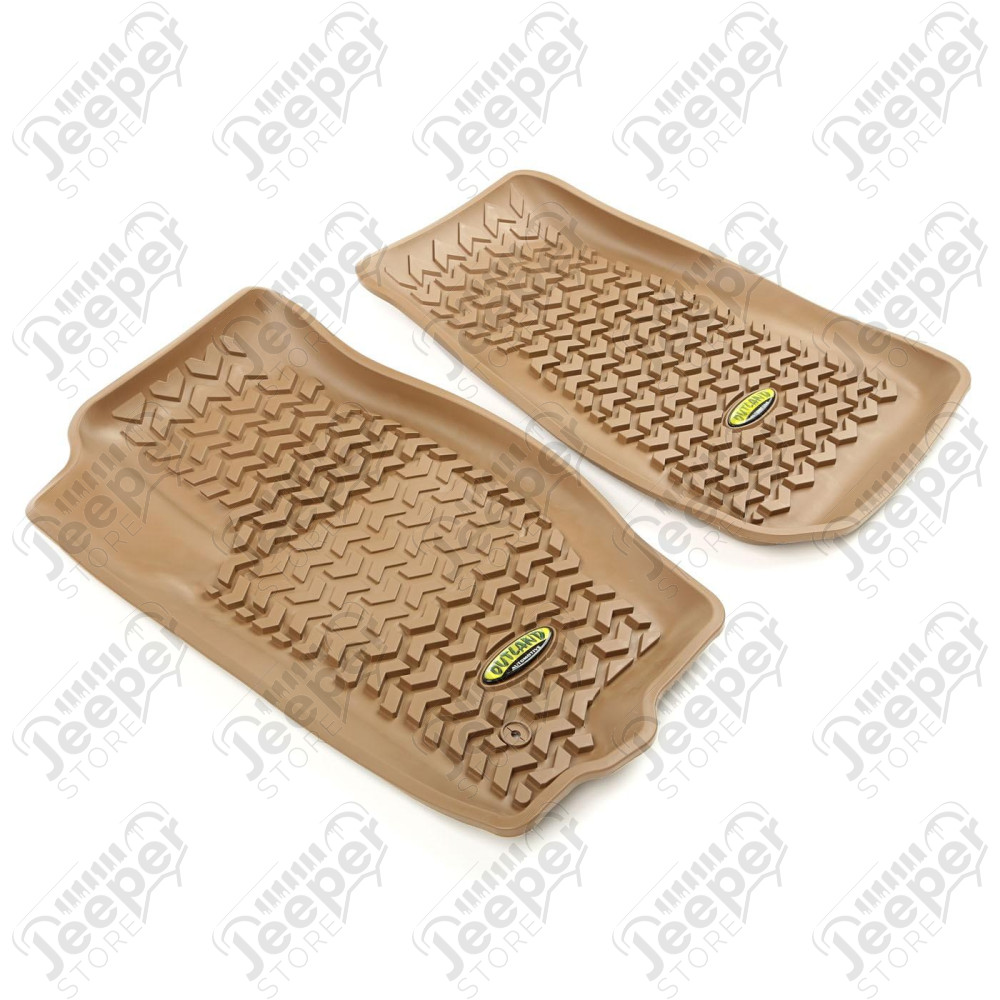 All Terrain Floor Liner Kit, Tan; 05-10 Grand Cherokee/Commander