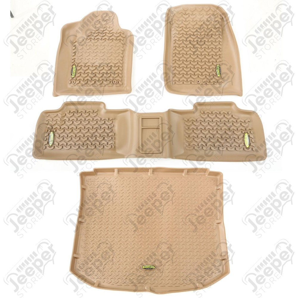 All Terrain Floor Liner Set, Tan 11-18 Jeep Grand Cherokee WK