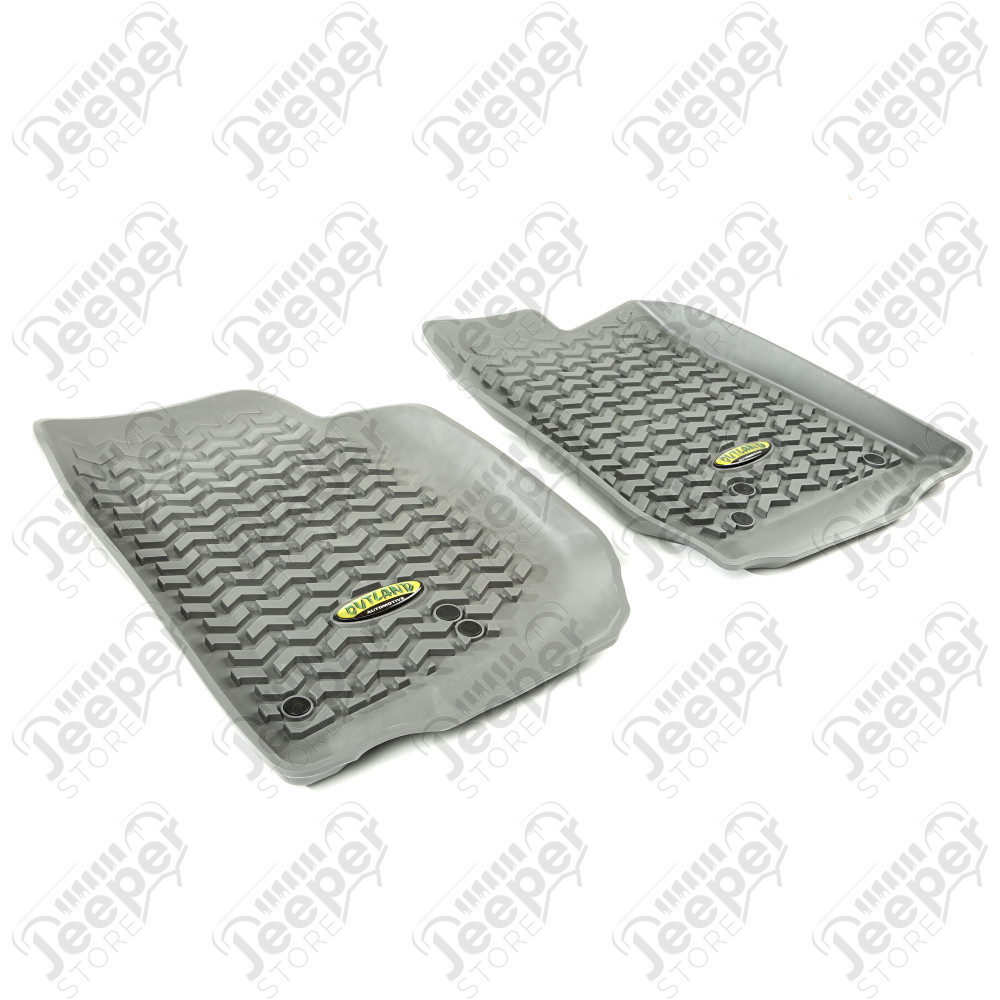All Terrain Floor Liner, Front Pair, Gray 07-18 Wrangler JK/JKU