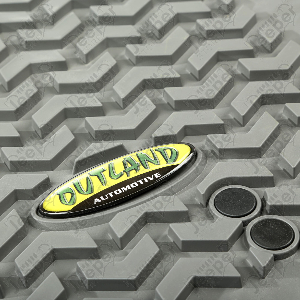 All Terrain Floor Liner, Front Pair, Gray 07-18 Wrangler JK/JKU