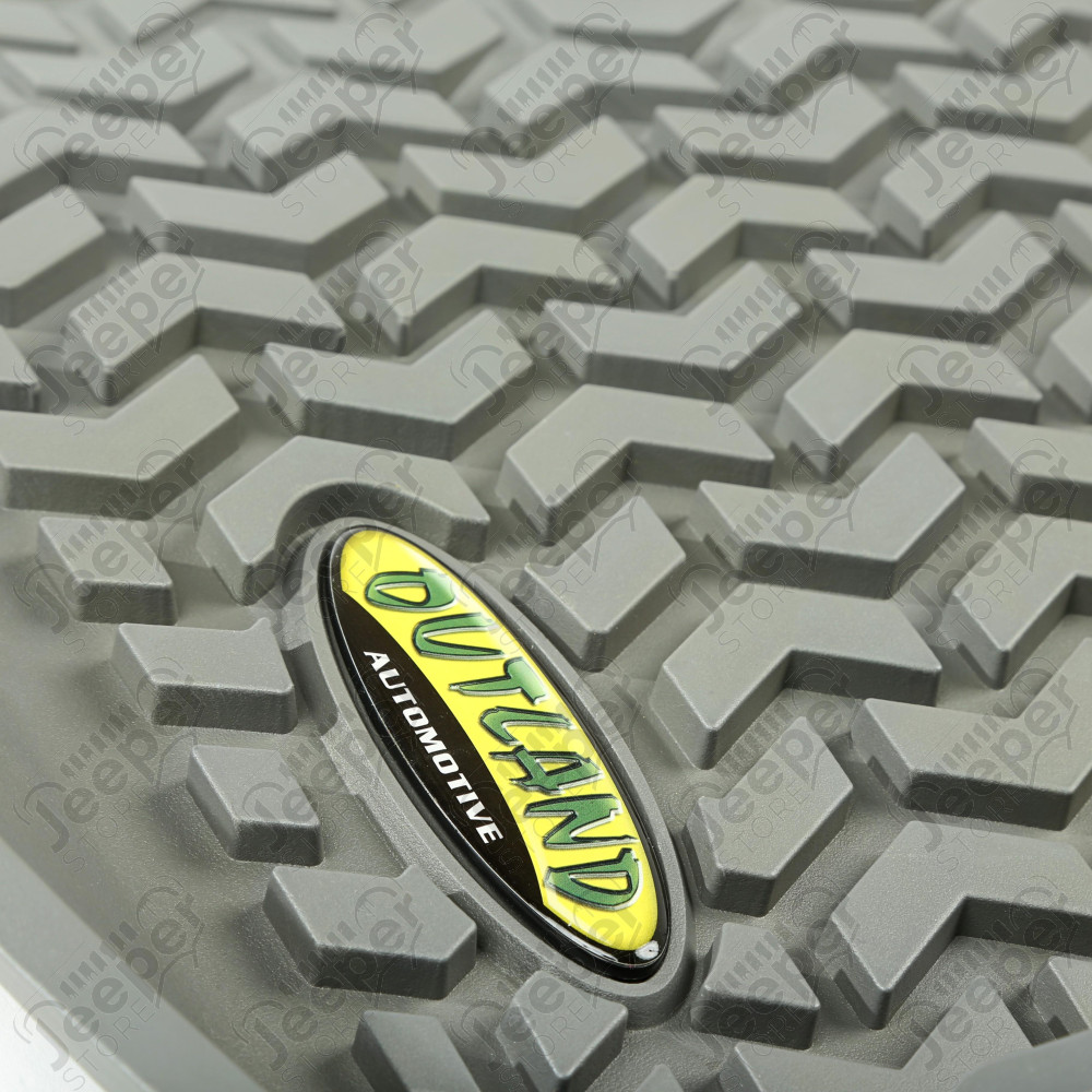 All Terrain Floor Liner, Front Pair, Gray 08-12 Jeep Liberty KK