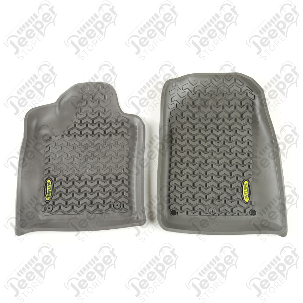 All Terrain Floor Liner, Front Pair, Gray; 11-18 WK2/Dodge Durango