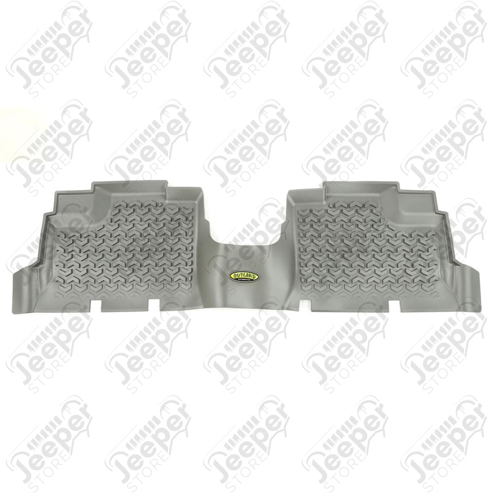All Terrain Floor Liner, Rear, Gray; 07-18 Wrangler JKU, 4 Door