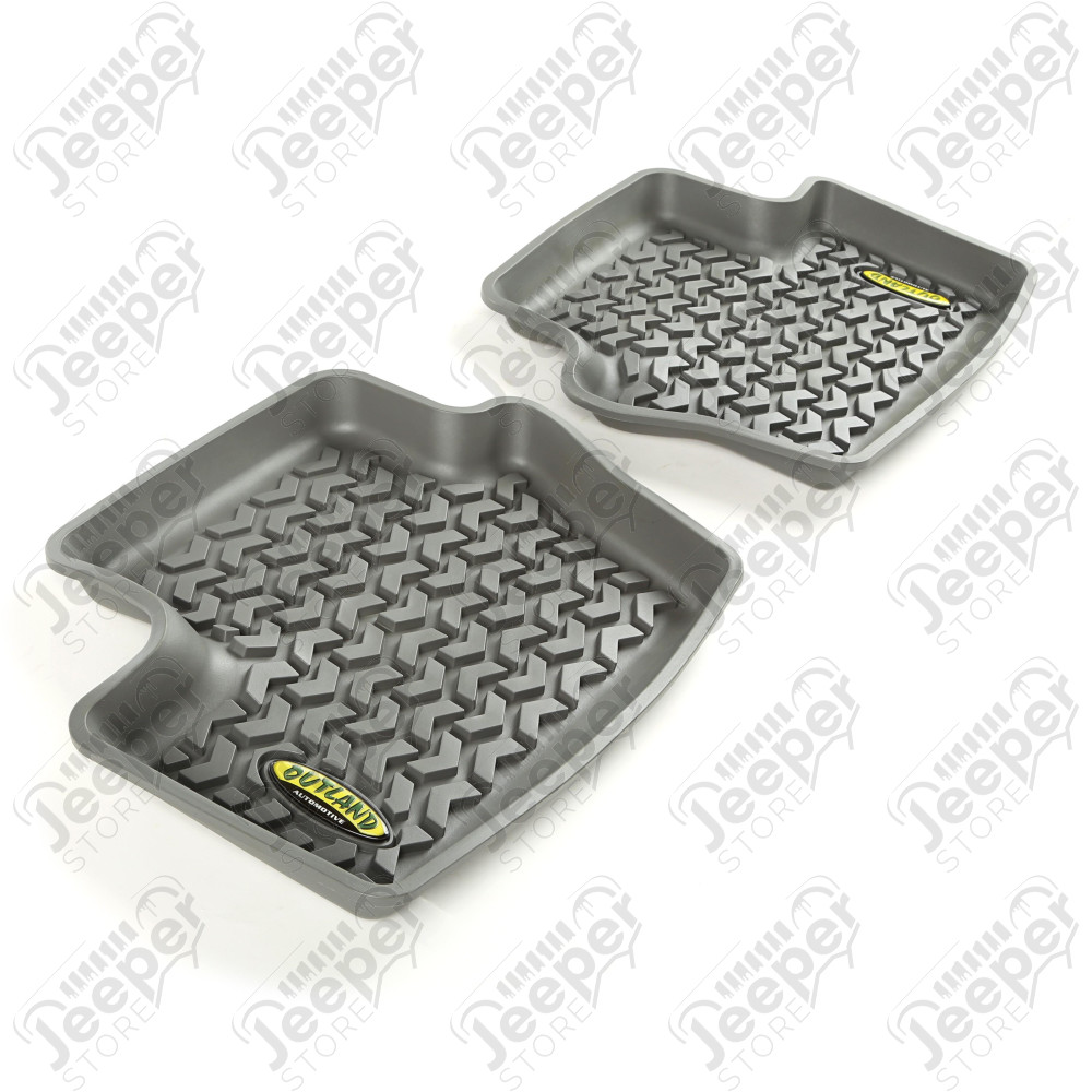 All Terrain Floor Liner, Rear Pair, Gray 07-17 MK/Dodge Caliber