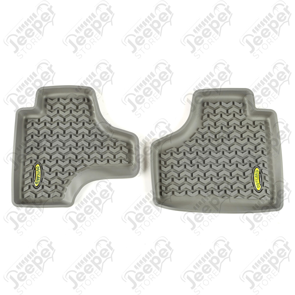 All Terrain Floor Liner, Rear Pair, Gray; 08-12 Jeep Liberty KK