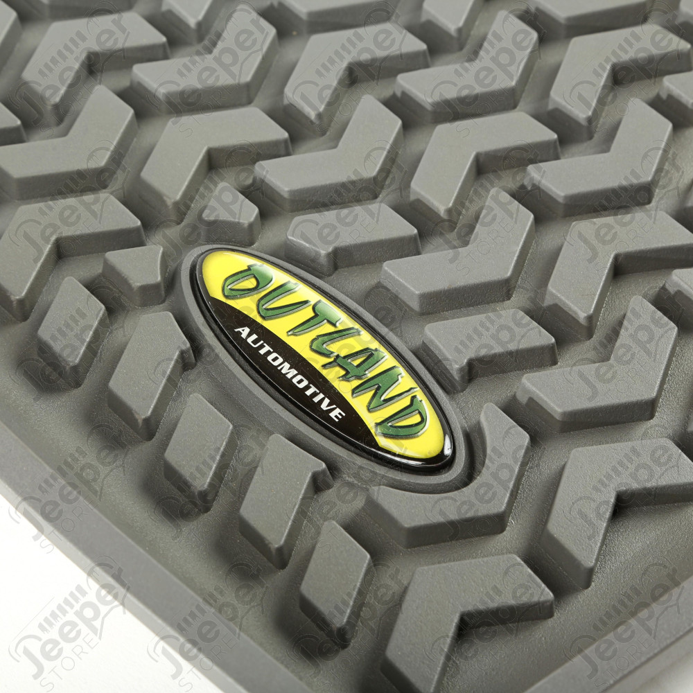 All Terrain Floor Liner, Rear Pair, Gray 08-12 Jeep Liberty KK