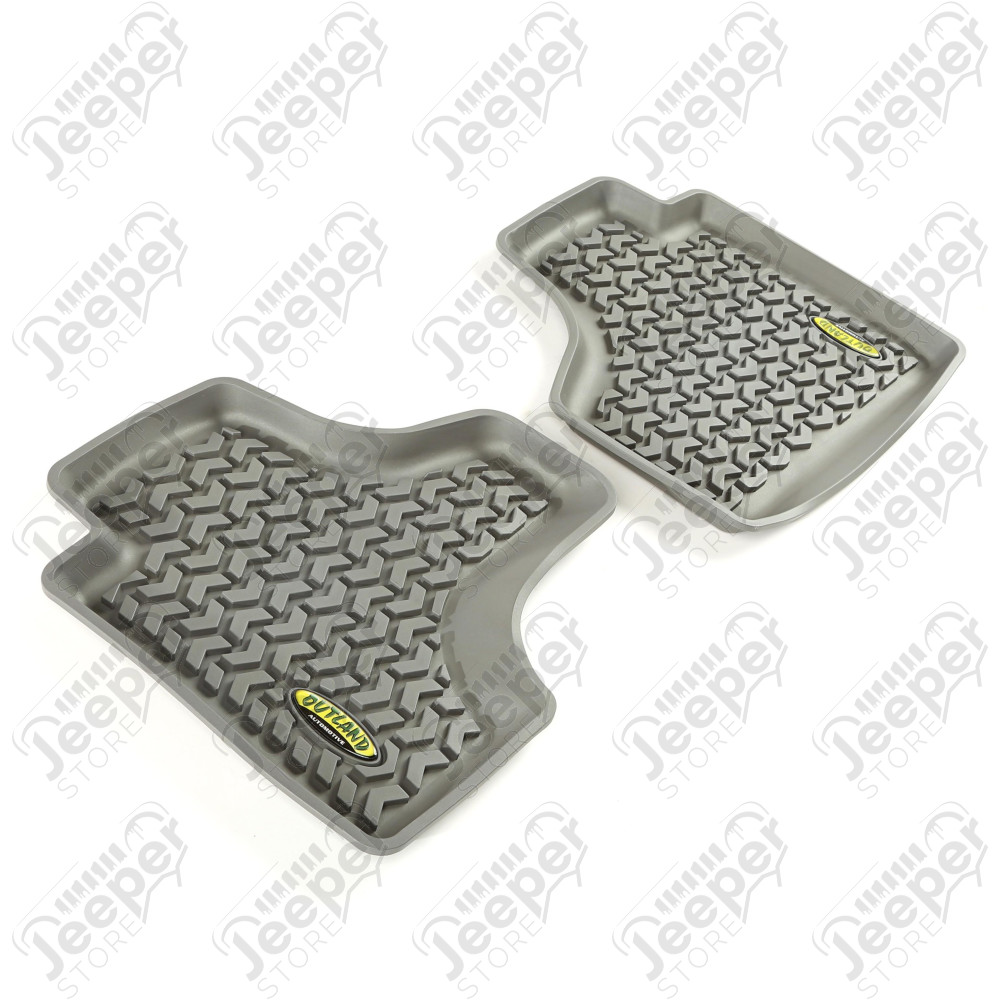 All Terrain Floor Liner, Rear Pair, Gray 08-12 Jeep Liberty KK
