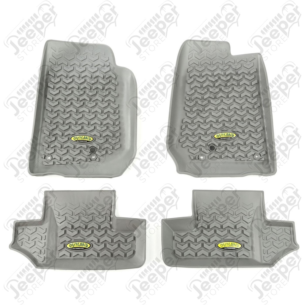 All Terrain Floor Liner Kit, Gray 07-18 Jeep Wrangler JK, 2 Door