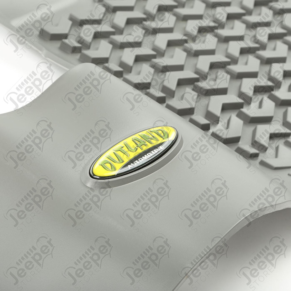 All Terrain Floor Liner Kit, Gray 07-18 Jeep Wrangler JKU, 4 Door