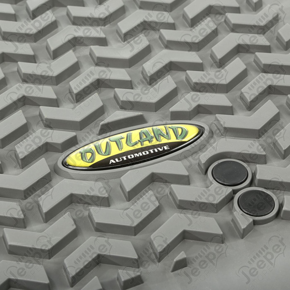 All Terrain Floor Liner Kit, Gray 07-18 Jeep Wrangler JKU, 4 Door