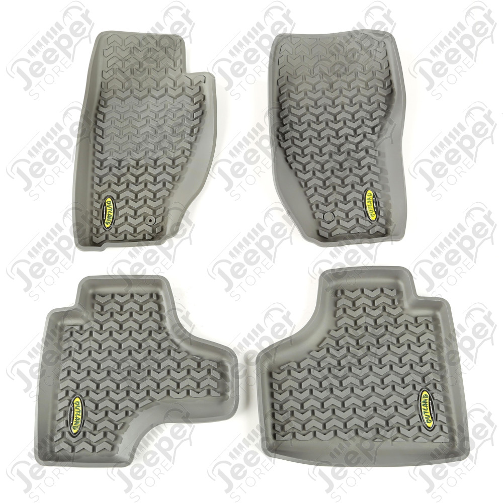 All Terrain Floor Liner Kit, Gray; 08-12 Jeep Liberty KK