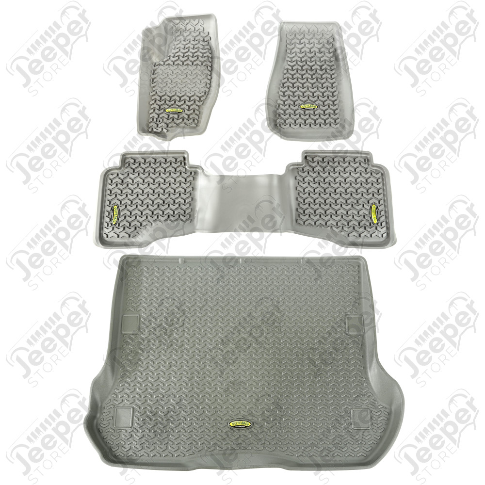 All Terrain Floor Liner Set, Gray; 05-10 Jeep Grand Cherokee WK