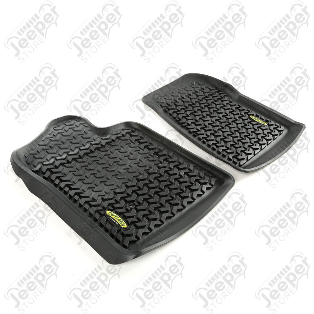 All Terrain Floor Liner, Front Pair, Black 07-13 GM Truck RegCab