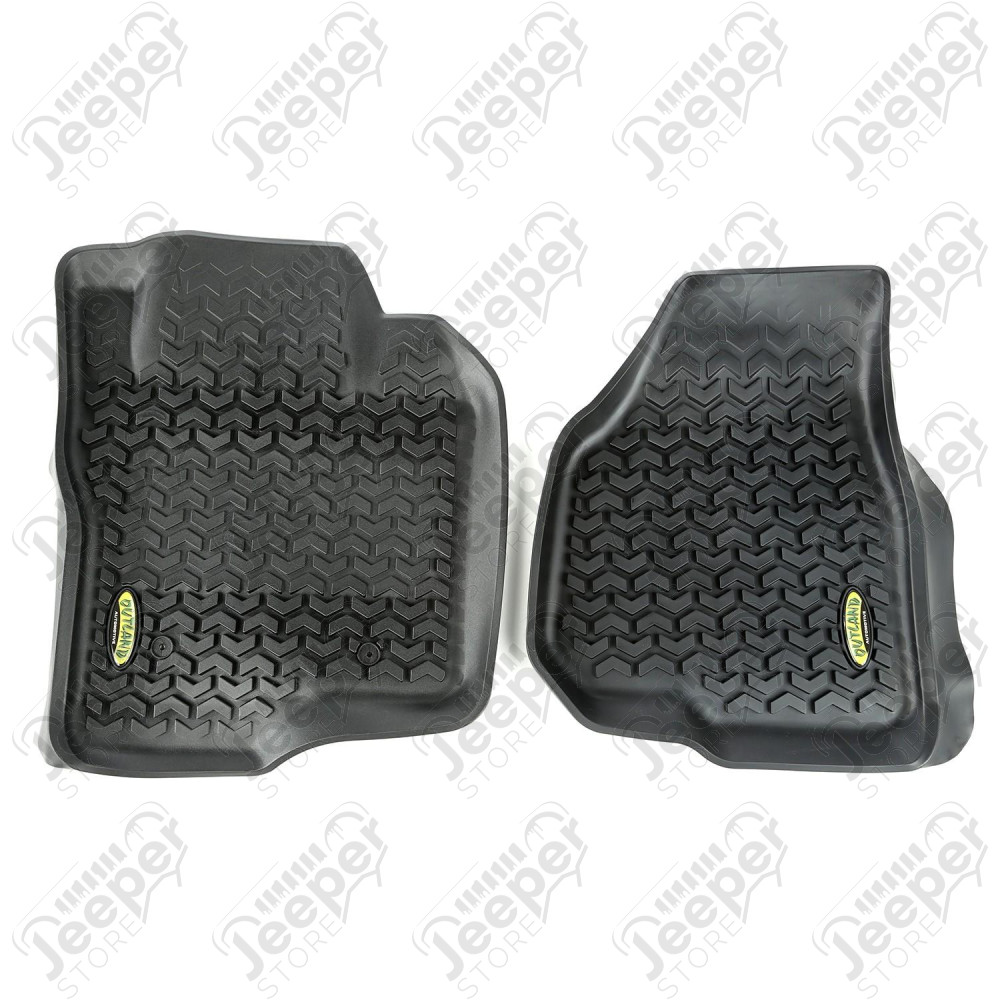 All Terrain Floor Liner, Front Pair, Black; 11-12 Ford F-250/F-350