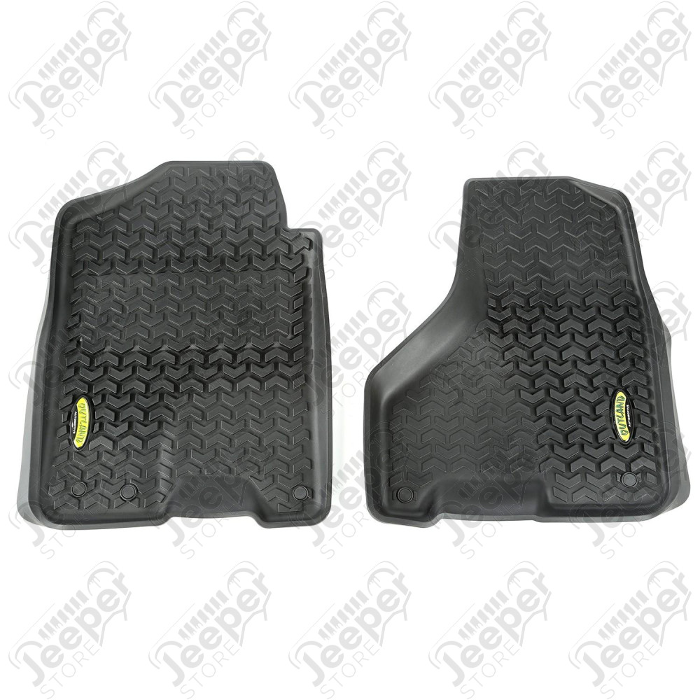 All Terrain Floor Liner, Front Pair, Black 09-18 Dodge Ram 1500-3500