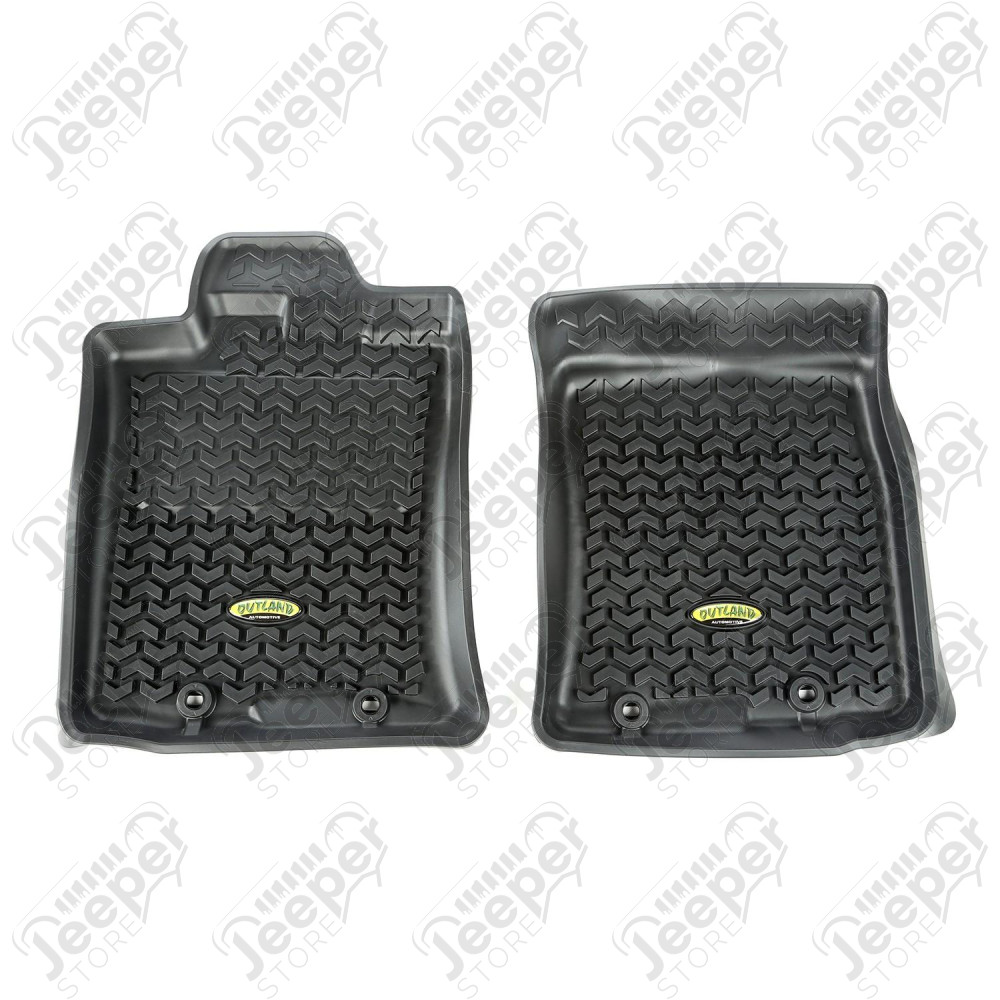 All Terrain Floor Liner, Front Pair, Auto, Black; 12-14 FJ Cruiser