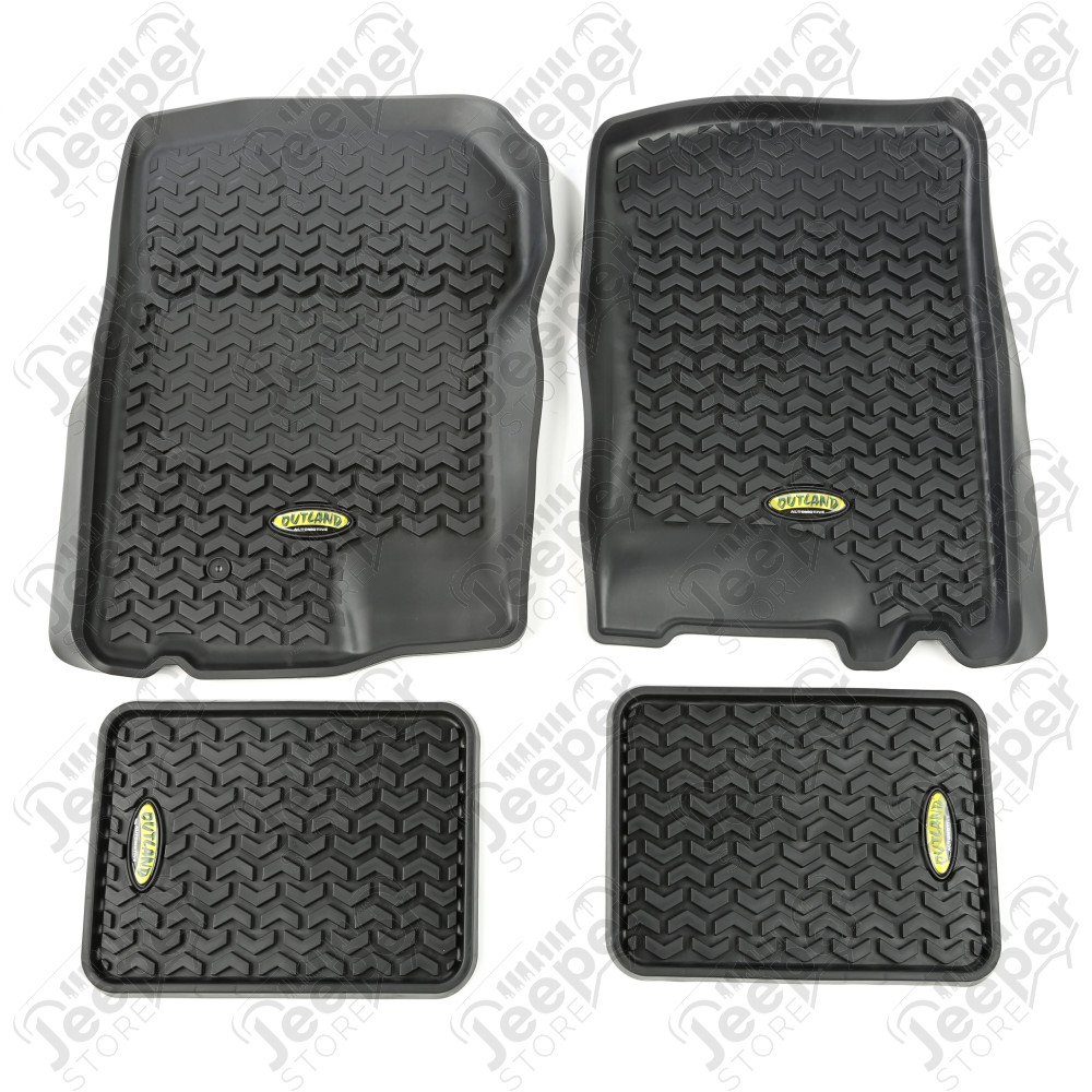 All Terrain Floor Liner Kit, Black; 97-03 F-150 Regular/Extended Cab