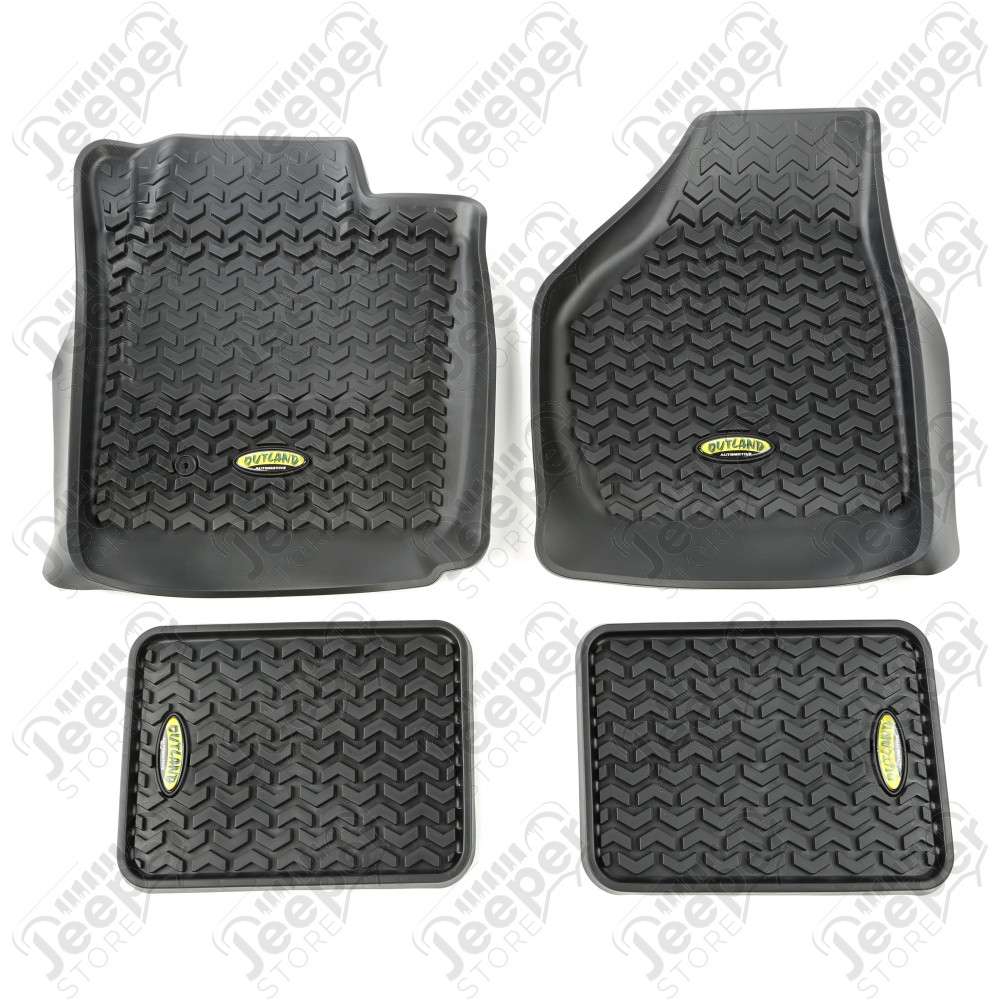 All Terrain Floor Liner Kit, Black; 08-10 F250/350 Reg/Ext/SuperCrew